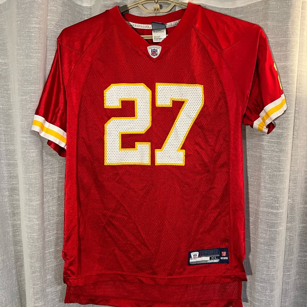 Kansas City Chiefs L. Johnson #27 Authentic NFL Football Jersey